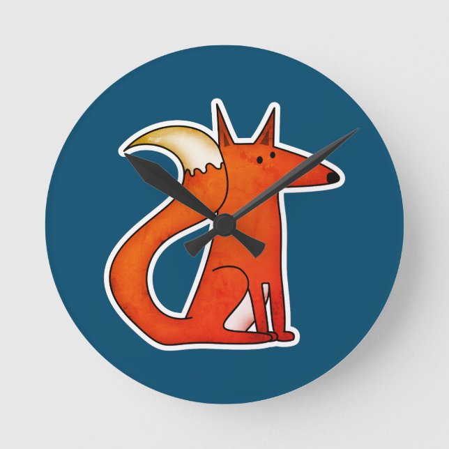 Relógio Redondo Raposa (Frente)
