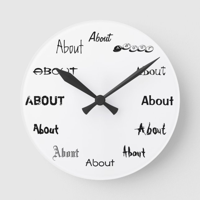 Relógio Redondo Realiza-se sobre o tempo! (Frente)