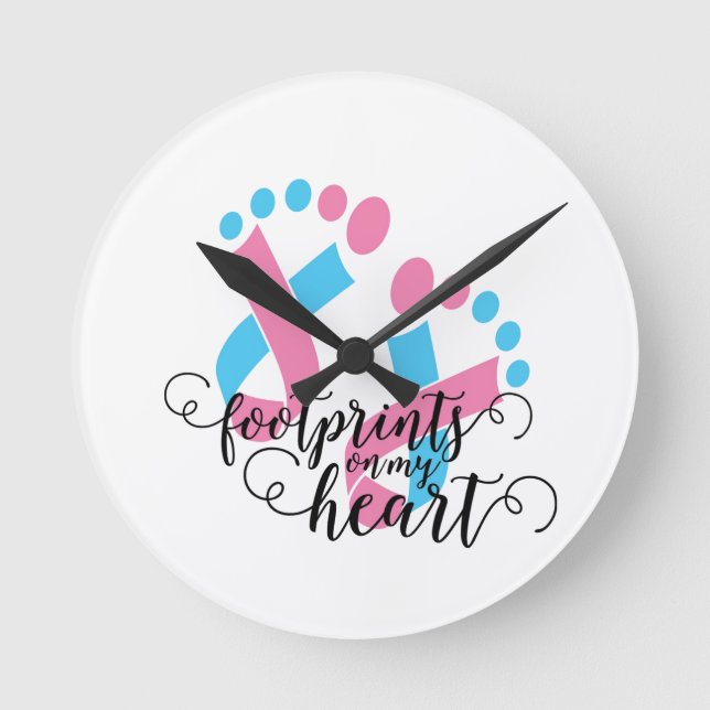 Relógio Redondo reconhecimento de perda de criança (Frente)