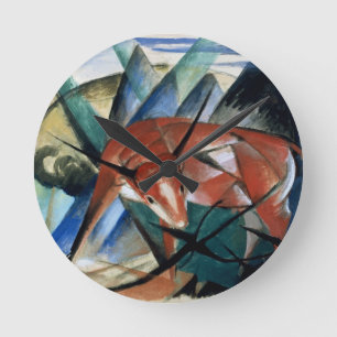 Relógio Redondo Red Bull (gouache no papel)