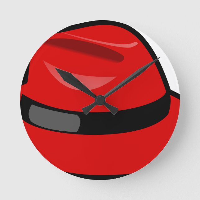 Relógio Redondo Red Hat Fedora (Frente)