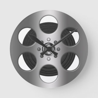 Relógio Redondo Reel de filme (plano impresso)