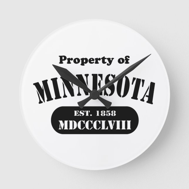 Relógio Redondo Relógios de muros em Minnesota (Frente)