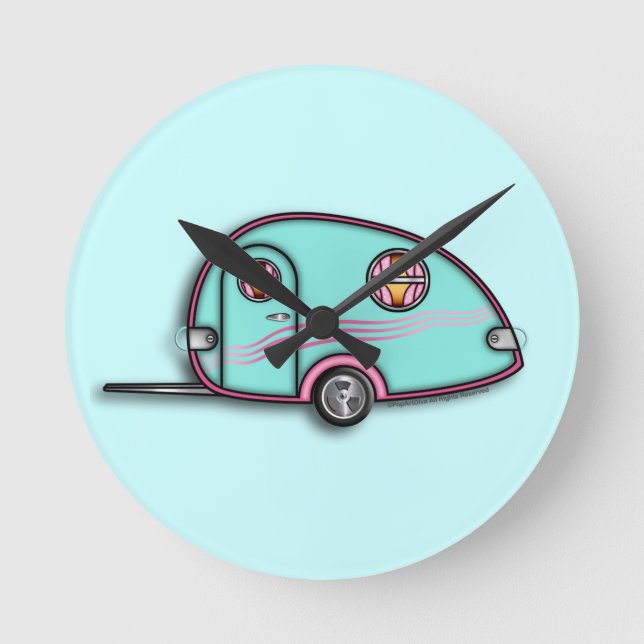 Relógio Redondo Relógios de Reboque RV Largura (Frente)