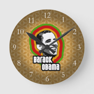 Relógio Redondo Reminiscência de Barack Obama