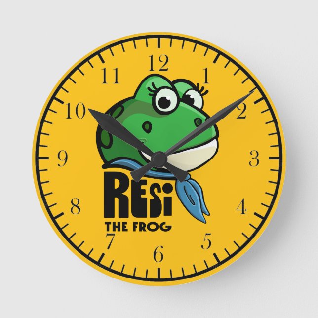 Relógio Redondo Resi o Sapo (Frente)