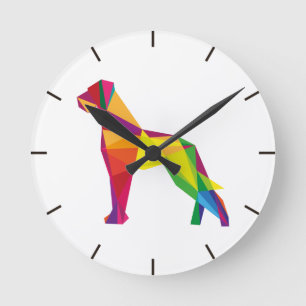 Relógio Redondo Resumo do Deutsche Doggen Uhr