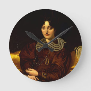 Relógio Redondo Retrato da senhora Marcotte de Sainte-Marie (1803-