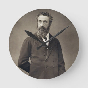 Relógio Redondo Retrato de Edward Robert Bulwer-Lytton, ø conde
