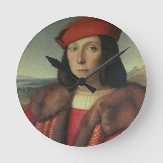 Relógio Redondo Retrato de Francesco della Rovere, Duque de Urbino (Frente)