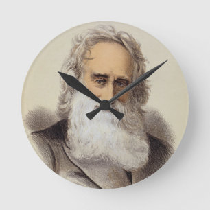 Relógio Redondo Retrato de Robert Moffat (1795-1883) (lith da cor