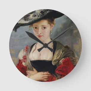 Relógio Redondo Retrato de Susanna Lunden (?) (balde de Le Chapéu