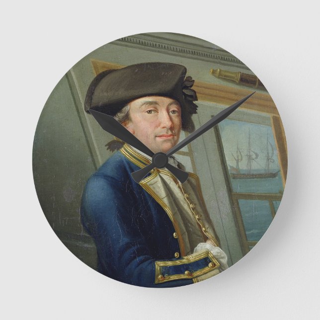 Relógio Redondo Retrato do Capitão William Locker (1731-1800) 176 (Frente)