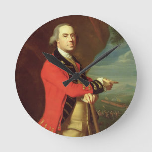 Relógio Redondo Retrato do general Thomas Gage, c.1768 (óleo no C