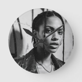 Relógio Redondo Retratos callejeros NY90