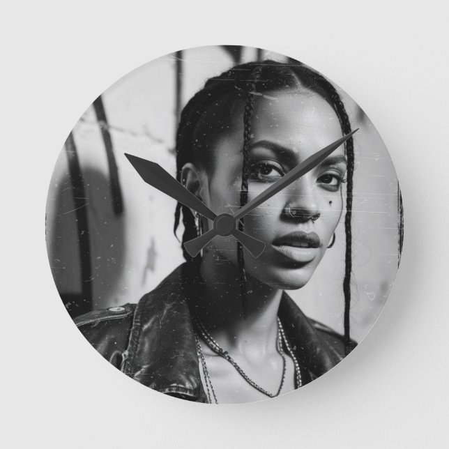 Relógio Redondo Retratos callejeros NY90 (Frente)