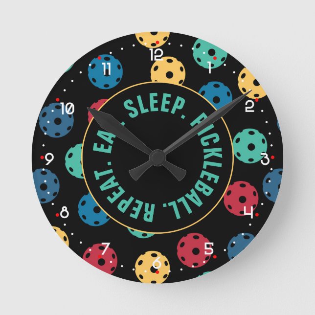 Relógio Redondo 😍 Retro Coletor / Preto com números Cl redondo (Frente)