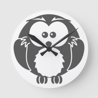 Relógio Redondo Retro Owl