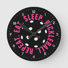 Relógio Redondo 😍 Retro Picklebolas / preto com números