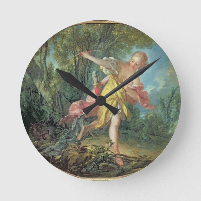 Relógio Redondo Rhea Sylvia fleeing from the Wolf, 1756 (Frente)