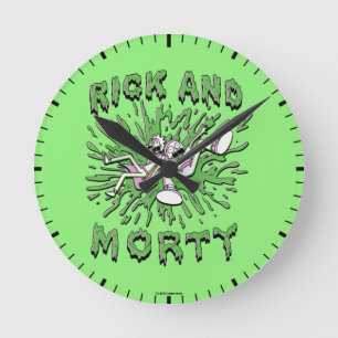 Relógio Redondo RICK E MORTY™  Caindo Em Ácido Vat