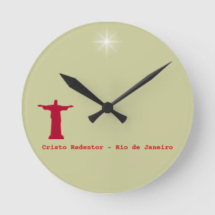 Relógio Redondo ~ Rio de Janeiro de Cristo Redentor. Brasil