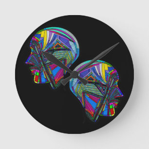 Relógio Redondo Robotics Throw Pillow Trivet