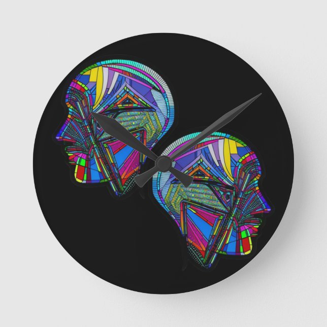 Relógio Redondo Robotics Throw Pillow Trivet (Frente)