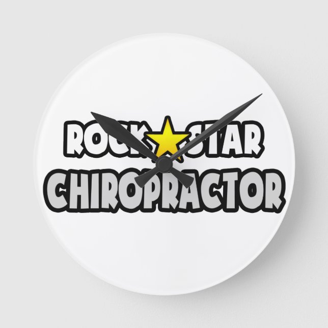 Relógio Redondo Rock Star Chiropracor (Frente)