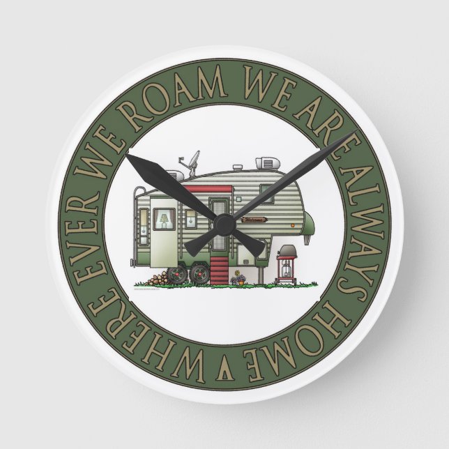 Relógio Redondo Roda de 5 de alta tecnologia (Frente)