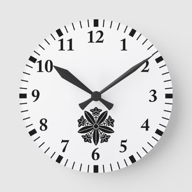 Relógio Redondo roda genciana Kuga (Frente)