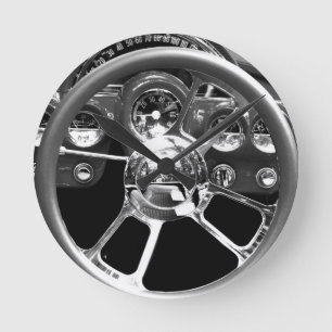 Relógio Redondo Roda vermelha