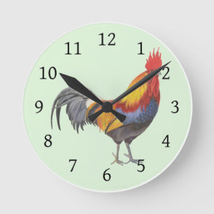Relógio Redondo Rooster
