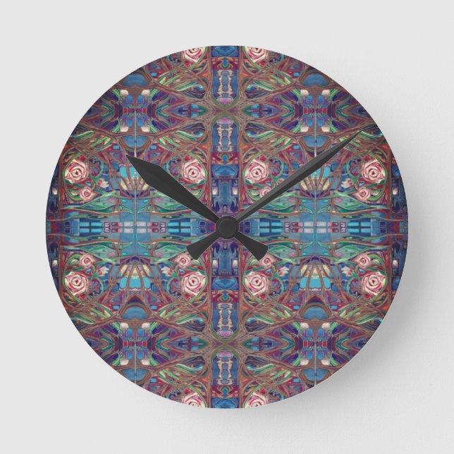 Relógio Redondo Rosa (Frente)