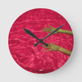 Relógio Redondo Rosa