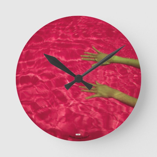 Relógio Redondo Rosa (Frente)