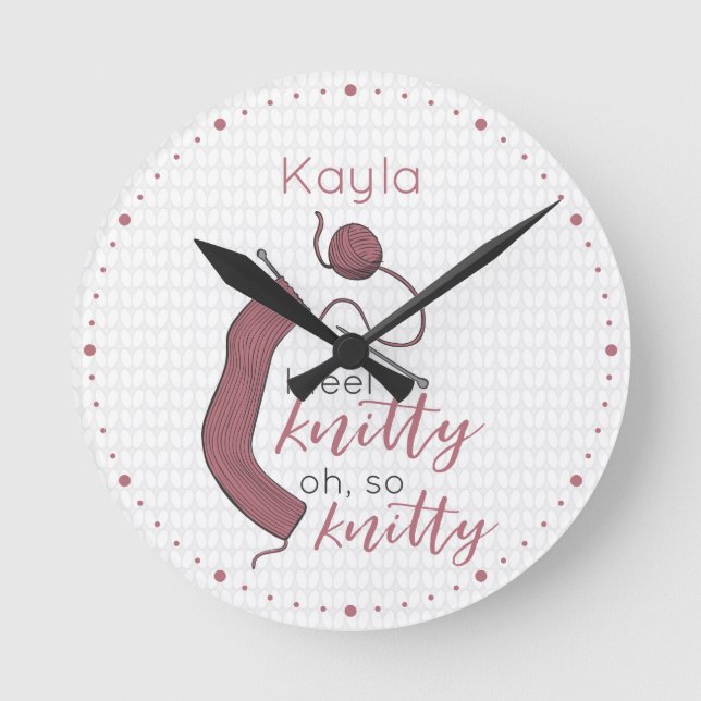 Relógio Redondo Rosa Dourado, Sinto-Me Bela, Tão Bela (Frente)