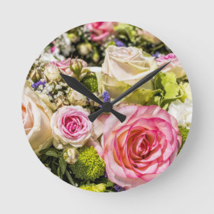 Relógio Redondo Rosa Mix 2