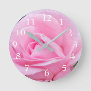 Relógio Redondo Rosa Rosa Rosa Rosa Rosa Rosa Ros