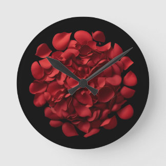 Relógio Redondo Rose Petals Wall Clock