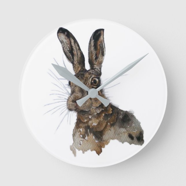 Relógio Redondo Round medium wall clock hare (Frente)