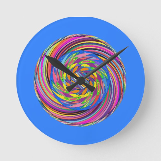 Relógio Redondo Rubins Spiral Design (Frente)