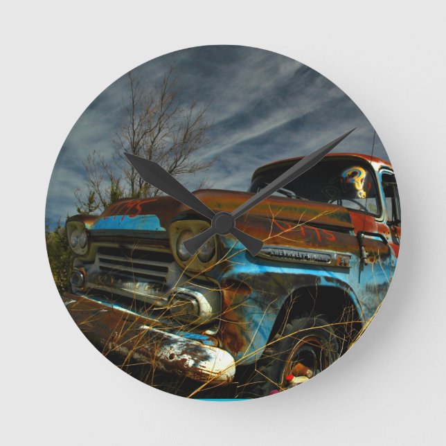 Relógio Redondo Rusted Apache (Frente)