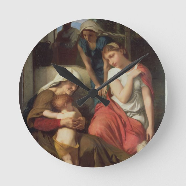 Relógio Redondo Ruth e Naomi, 1859 (óleo em canvas) (Frente)