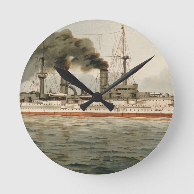 Relógio Redondo S.M. Kreuzer "Furst Bismarck" de Grosse (H.M. (Frente)