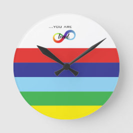 Relógio Redondo Saco de mão Infinity Orgulho LGBTQ+