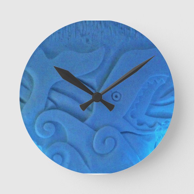 Relógio Redondo Sala de baleias no Hotel de Glace, Quebec, Canadá (Frente)