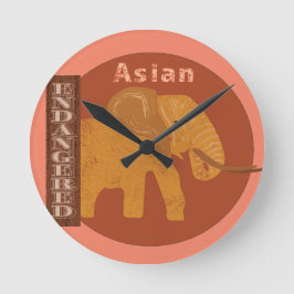 Relógio Redondo Salve os Elefantes