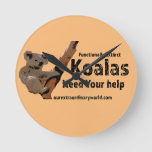 Relógio Redondo Salve os Koalas