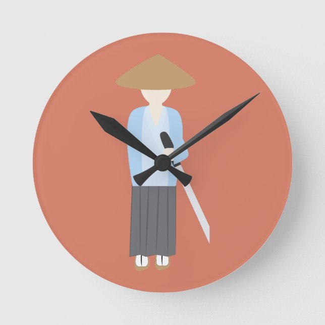 Relógio Redondo Samurai (Frente)